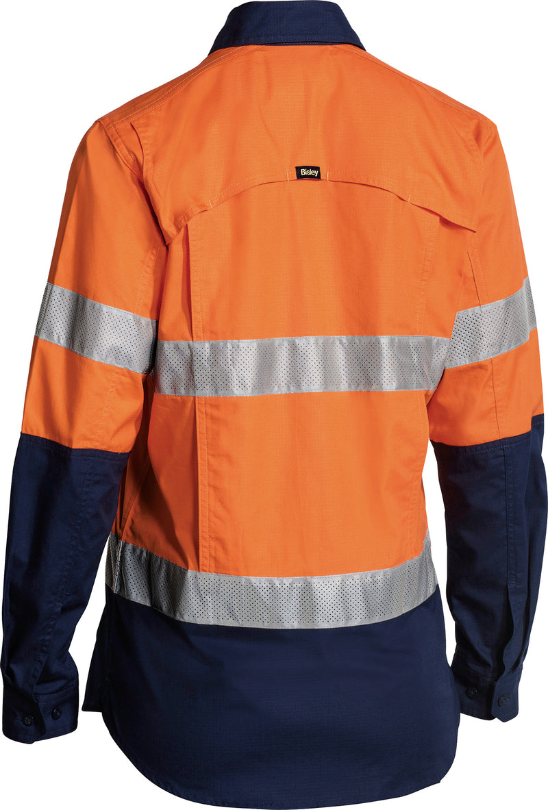 Load image into Gallery viewer, Wholesale BL6415T Bisley Womens 3M Taped Hi Vis X Airflow™ Ripstop Shirt Printed or Blank
