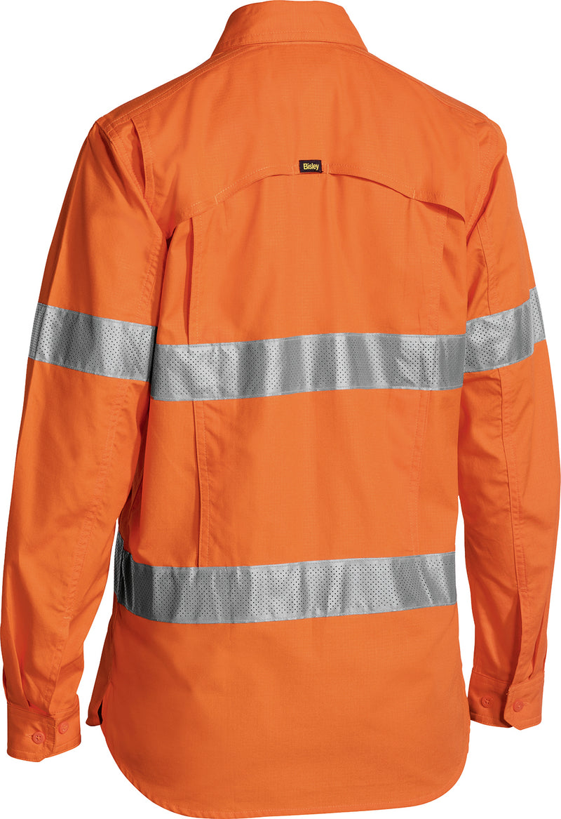 Load image into Gallery viewer, Wholesale BL6416T Bisley Womens 3M Taped Hi Vis X Airflow™ Ripstop Shirt Printed or Blank
