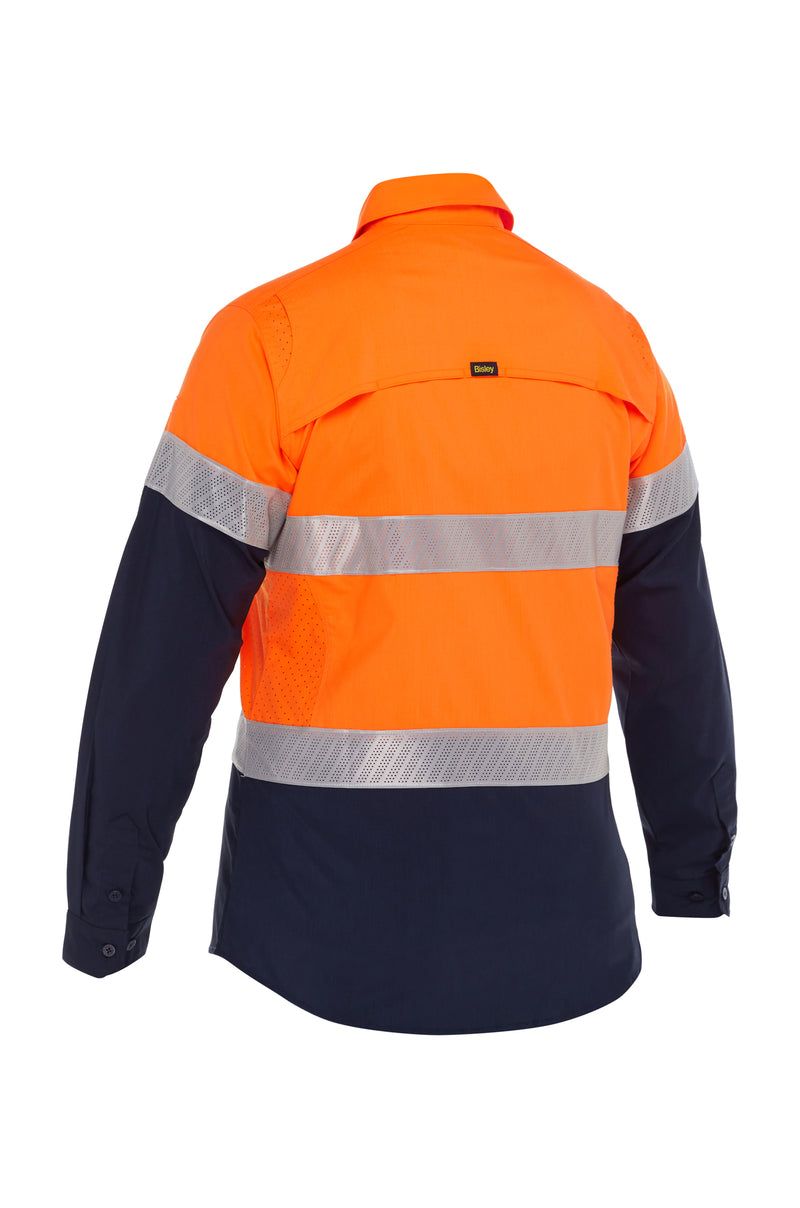 Load image into Gallery viewer, BL6491T Bisley Womens X Airflow™ Hi Vis Taped Stretch Ripstop Shirt
