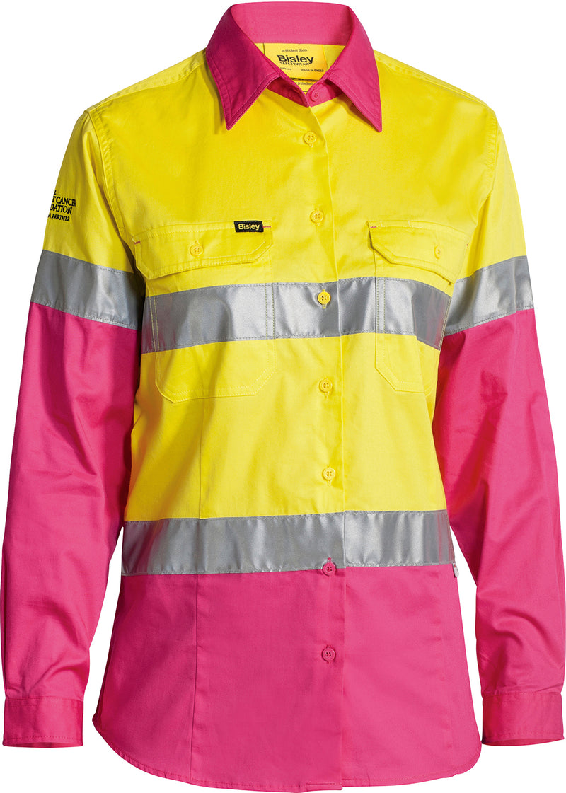 Load image into Gallery viewer, Wholesale BL6696T Bisley Womens 3M Taped Hi Vis Cool Lightweight Shirt Printed or Blank
