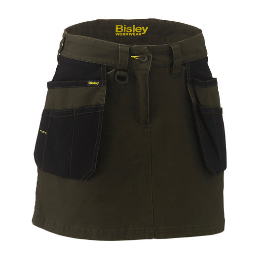Wholesale BLS1024 Bisley Womens Flex & Move™ Stretch Cotton Skort Printed or Blank