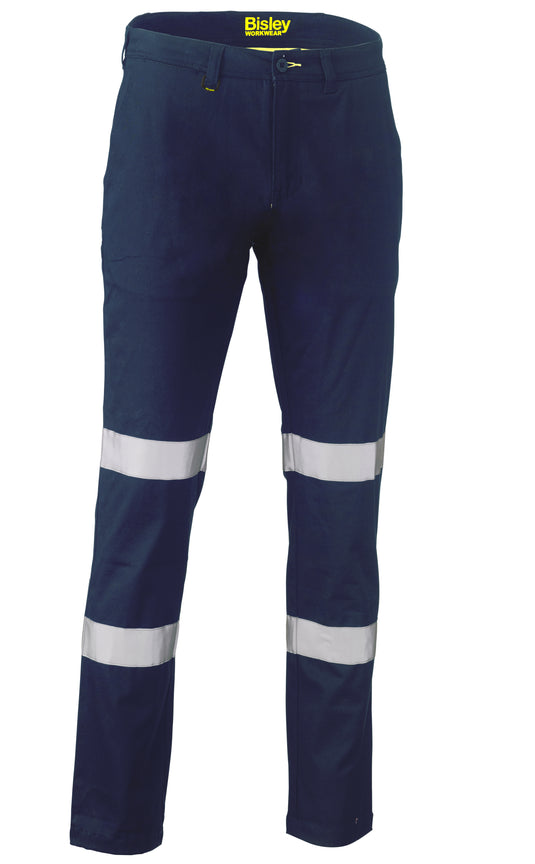 Wholesale BP6008T Bisley Taped Biomotion Stretch Cotton Drill Work Pants - Stout Printed or Blank