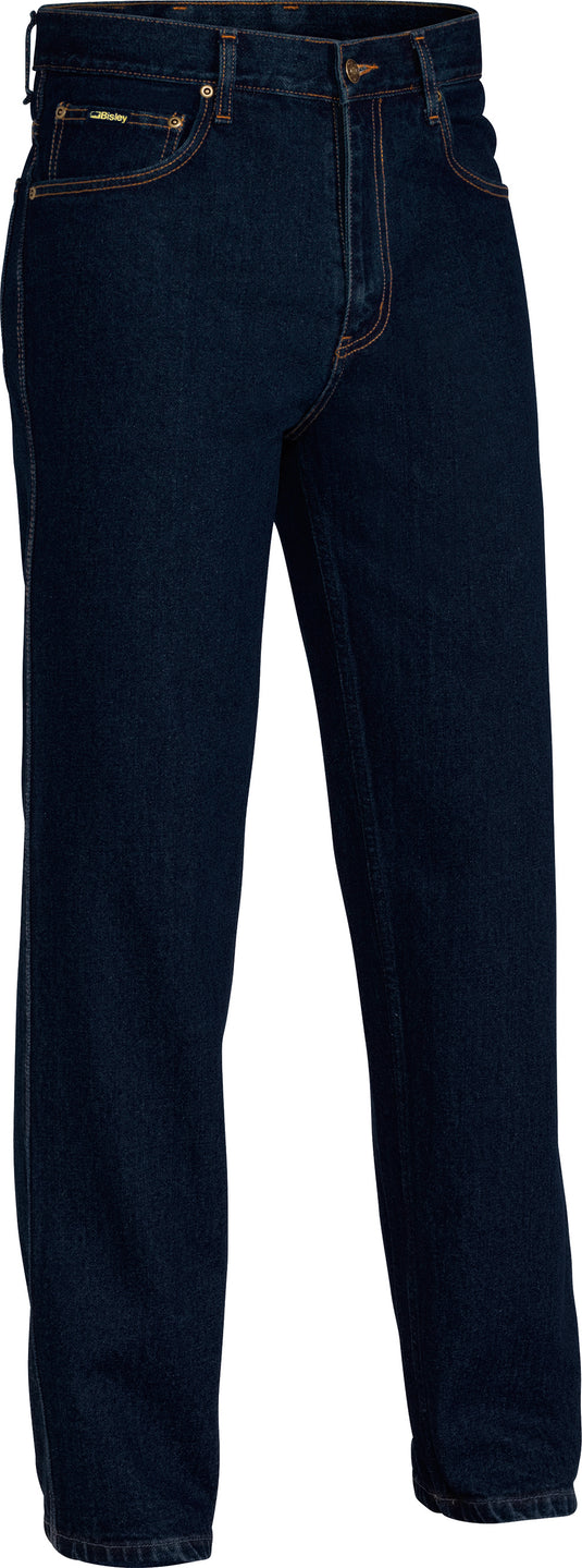 Wholesale BP6050 Bisley Rough Rider Denim Jeans - Stout Printed or Blank