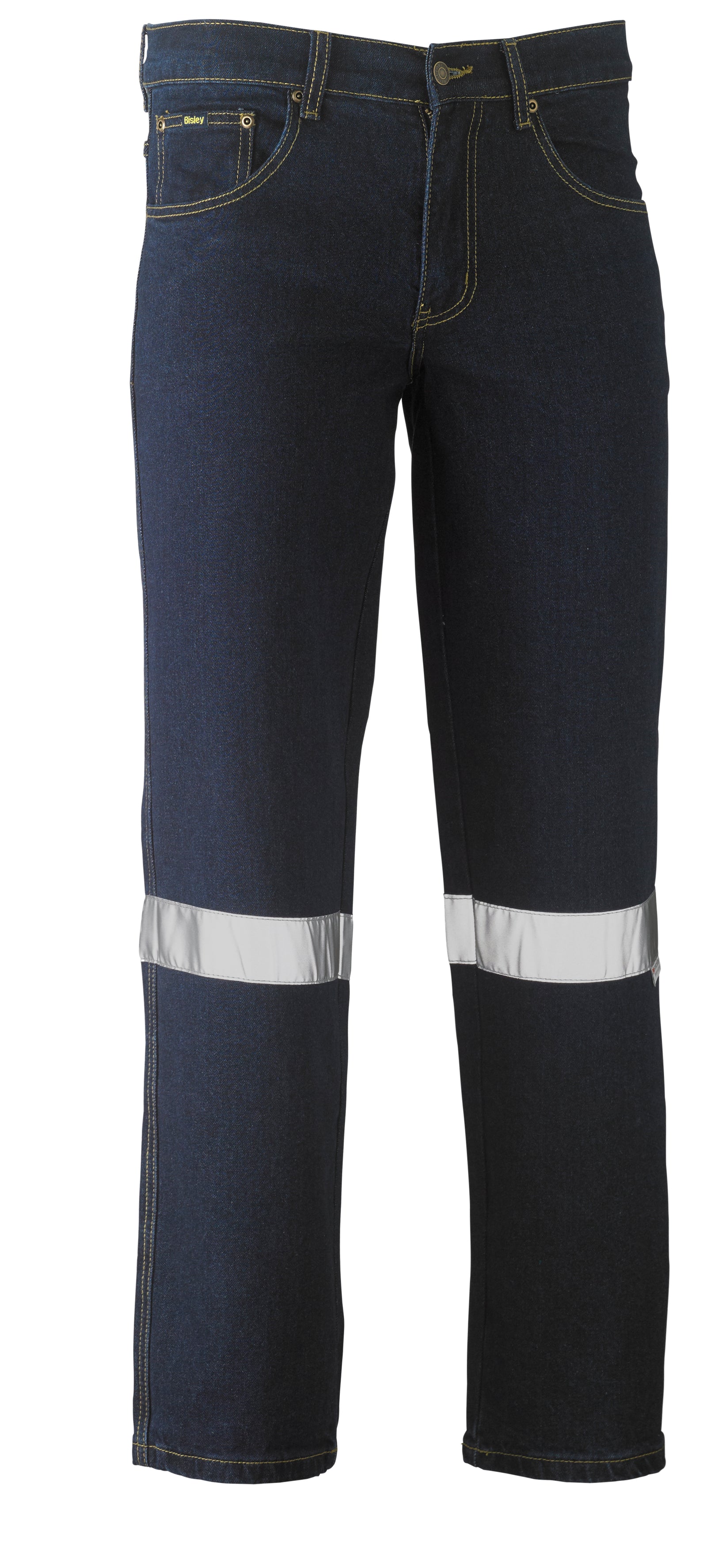 Wholesale BP6712T Bisley 3M Taped Rough Rider Stretch Denim Jeans - Regular Printed or Blank