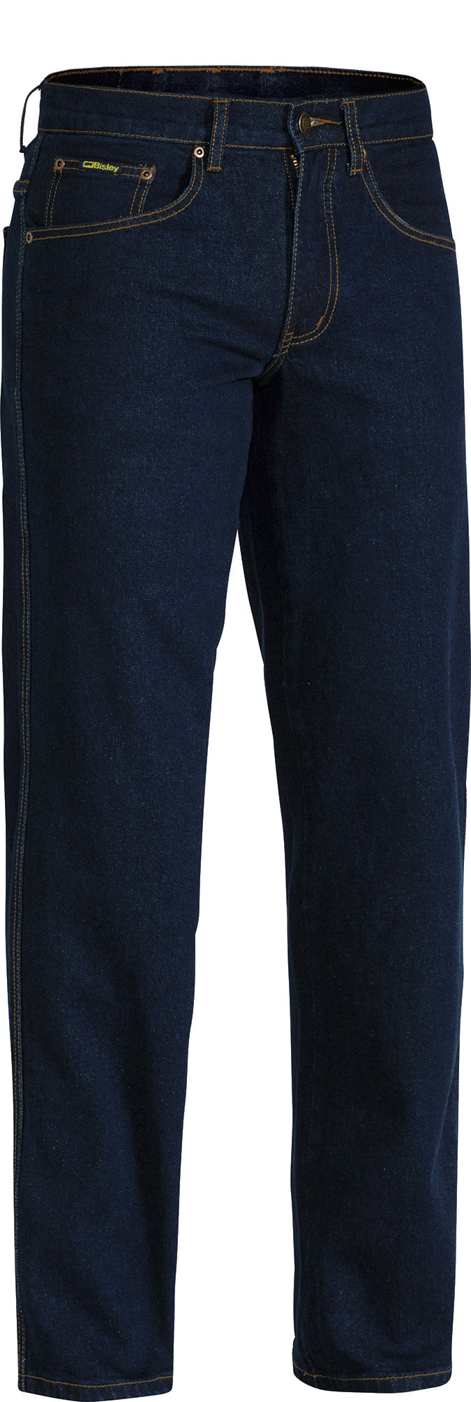 Wholesale BP6712 Bisley Rough Rider Denim Stretch Jeans - Stout Printed or Blank