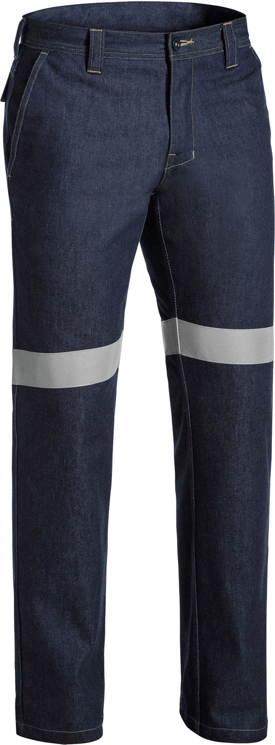 Wholesale BP8091T Bisley Taped FR Denim Jeans - Stout Printed or Blank