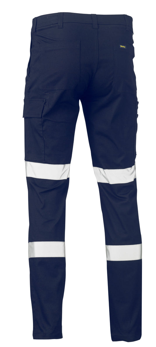Wholesale BPC6008T Bisley Taped Biomotion Stretch Cotton Drill Cargo Pants - Long Printed or Blank