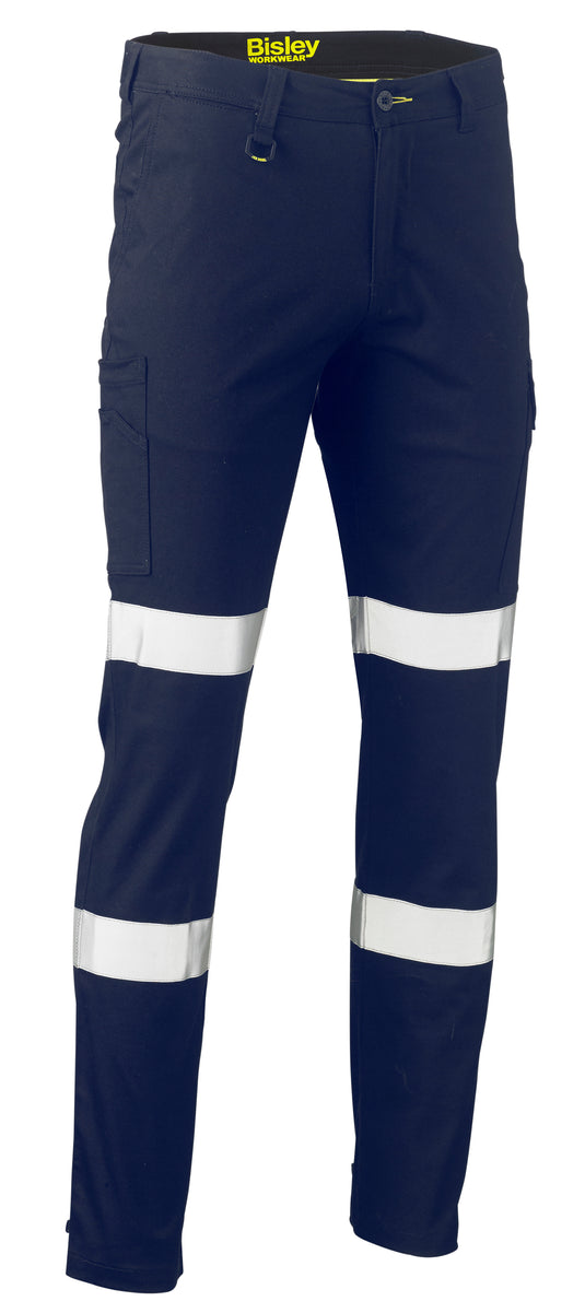 Wholesale BPC6008T Bisley Taped Biomotion Stretch Cotton Drill Cargo Pants - Stout Printed or Blank