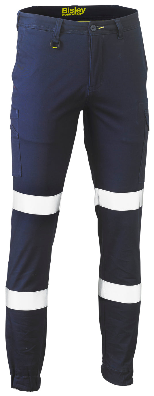 Wholesale BPC6028T Bisley Taped Bimotion Stretch Cotton Drill Cargo Pants - Regular Printed or Blank