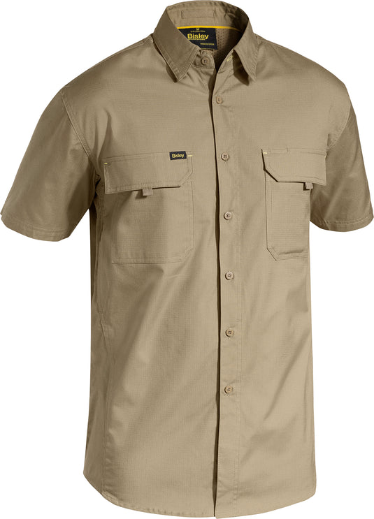 Wholesale BS1414 Bisley X AirFlow™ Ripstop Shirt - Short Sleeve Printed or Blank
