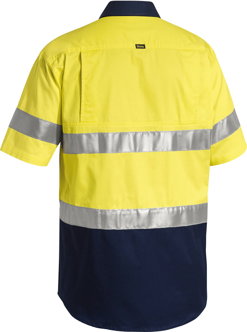 Load image into Gallery viewer, Wholesale BS1896 Bisley 3M Taped Two Tone Hi Vis Cool Lightweight Shirt - Short Sleeve Printed or Blank
