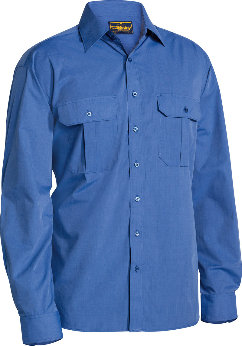 Load image into Gallery viewer, Wholesale BS6031 Bisley Metro Shirt - Long Sleeve Printed or Blank
