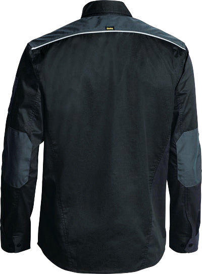 Wholesale BS6133 Bisley Flex & Move™ Mechanical Stretch Shirt - Long Sleeve Printed or Blank