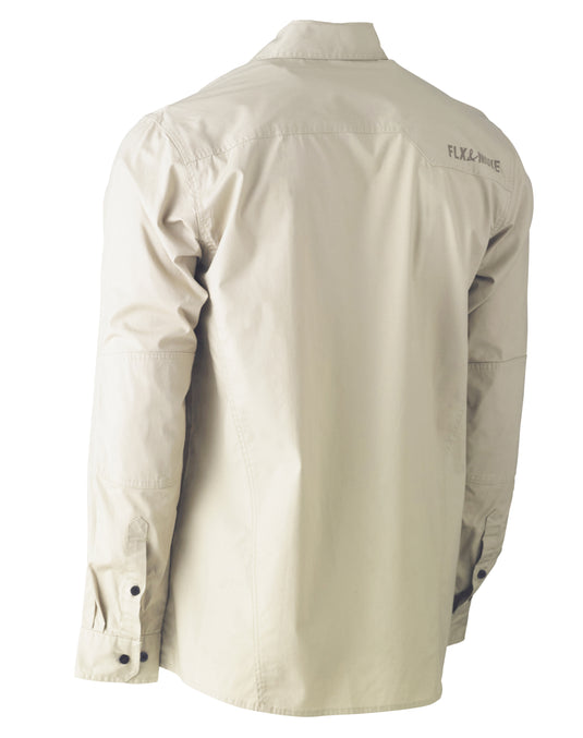 Wholesale BS6144 Bisley Flex & Move™ Utility Work Shirt - Long Sleeve Printed or Blank