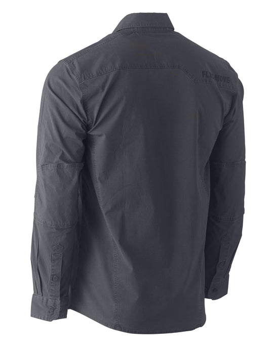 Wholesale BS6146 Bisley Flex & Move™ Work Shirt - Long Sleeve Printed or Blank