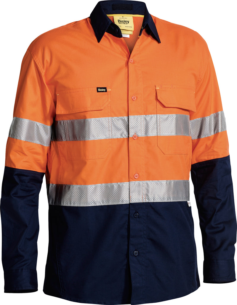 Load image into Gallery viewer, Wholesale BS6415T Bisley 3M Taped Hi Vis X Airflow™ Ripstop Shirt Printed or Blank
