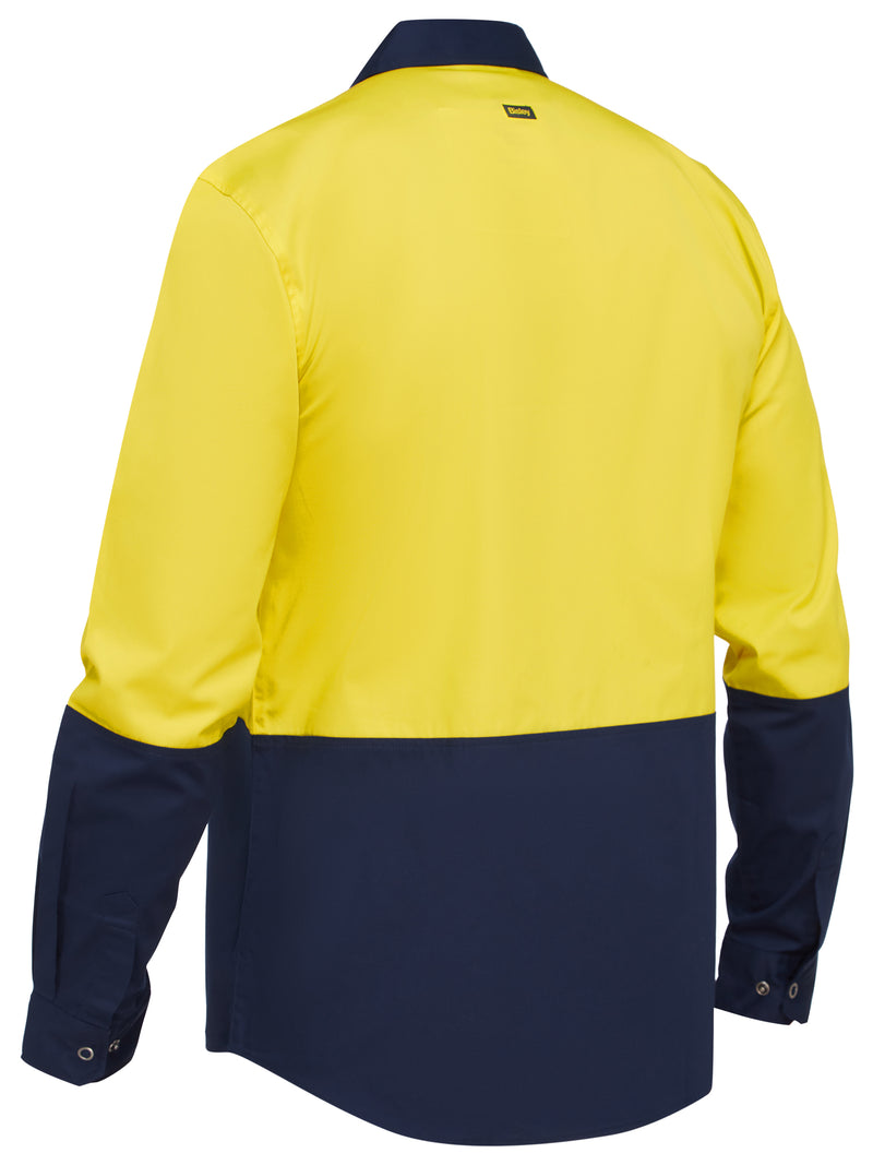 Load image into Gallery viewer, Wholesale BS6442 BISLEY TWO TONE HI VIS LONG SLEEVE SHIRT Printed or Blank
