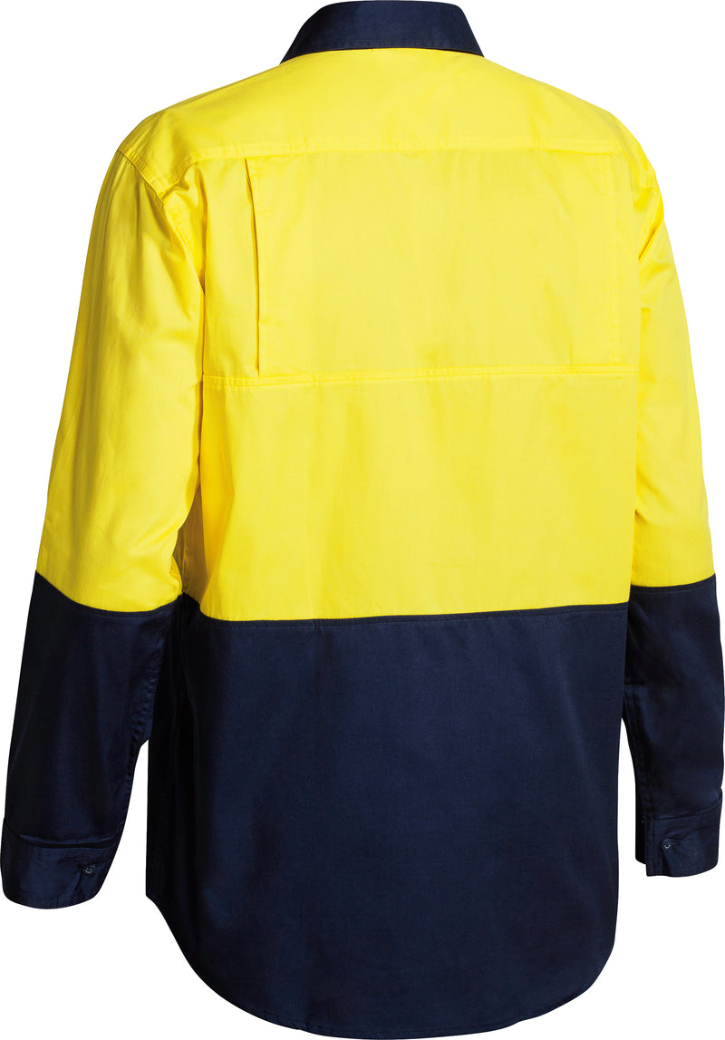 Load image into Gallery viewer, Wholesale BS6895 Bisley Two Tone Hi Vis Cool Lighweight Drill Shirt - Long Sleeve Printed or Blank
