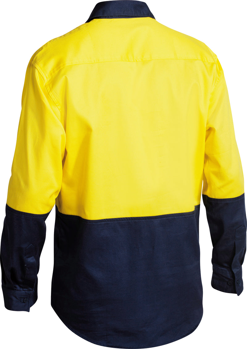 Load image into Gallery viewer, Wholesale BSC6267 Bisley 2 Tone Closed Front Hi Vis Drill Shirt - Long Sleeve Printed or Blank
