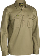 Wholesale BSC6433 Bisley Closed Front Cotton Drill Shirt - Long Sleeve Printed or Blank