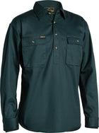 Wholesale BSC6433 Bisley Closed Front Cotton Drill Shirt - Long Sleeve Printed or Blank