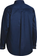 Wholesale BSC6433 Bisley Closed Front Cotton Drill Shirt - Long Sleeve Printed or Blank
