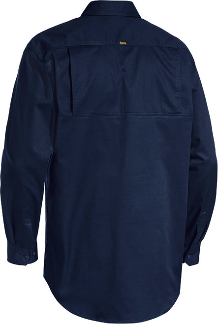 Wholesale BSC6820 Bisley Closed Front Light Weight Drill Shirt - Long Sleeve Printed or Blank