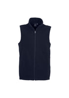 Wholesale F233MN BizCollection Mens Plain Micro Fleece Vest Printed or Blank