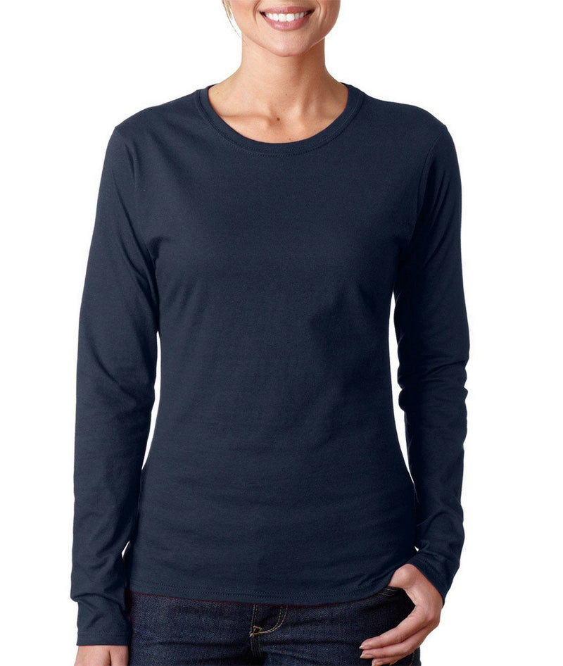 Load image into Gallery viewer, Wholesale Gildan 64400L Ladies Long Sleeve T-Shirt Printed or Blank
