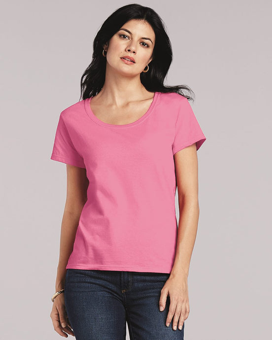 Wholesale Gildan 64550L Womens Deep Scoop T-Shirt Printed or Blank