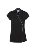 Wholesale H134LS Zen Ladies Crossover Tunic Printed or Blank