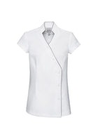 Wholesale H134LS Zen Ladies Crossover Tunic Printed or Blank