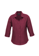 Wholesale LB3600 BizCollection Ladies Plain Oasis 3/4 Sleeve Shirt Printed or Blank