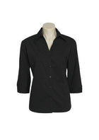 Wholesale LB7300 BizCollection Metro Ladies ¾ Sleeve Shirt Printed or Blank