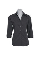 Wholesale LB7300 BizCollection Metro Ladies ¾ Sleeve Shirt Printed or Blank