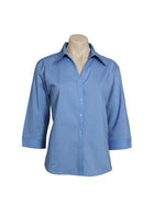 Wholesale LB7300 BizCollection Metro Ladies ¾ Sleeve Shirt Printed or Blank