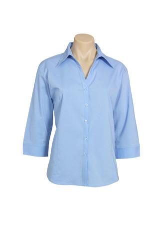 Wholesale LB7300 BizCollection Metro Ladies ¾ Sleeve Shirt Printed or Blank