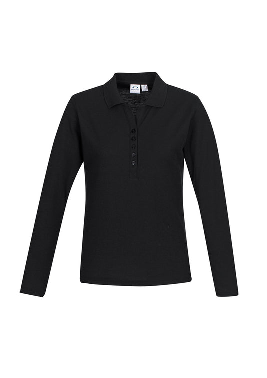 Wholesale P400LL BizCollection Crew Ladies L/S Polo Printed or Blank