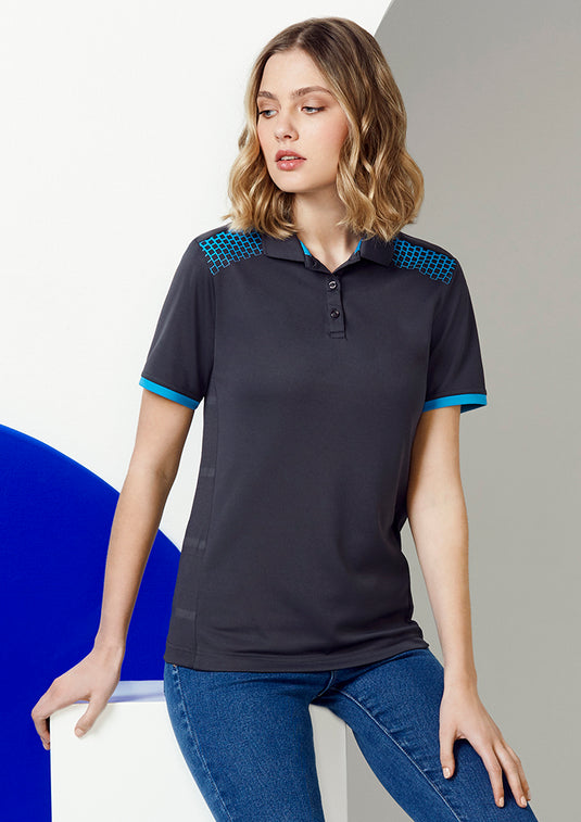 Wholesale P900LS Womens Galaxy Polo Shirts Printed or Blank