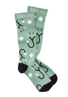 Wholesale CCS149U BIZCARE UNISEX HAPPY FEET COMFORT SOCKS Printed or Blank