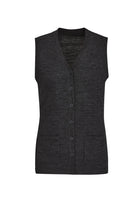 Wholesale CK961LV BizCollection Womens Button Front Knit Vest Printed or Blank