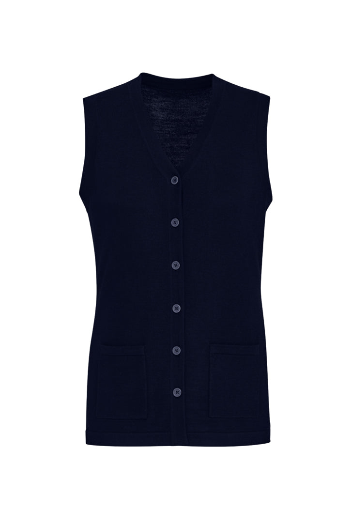 Load image into Gallery viewer, Wholesale CK961LV BizCollection Womens Button Front Knit Vest Printed or Blank
