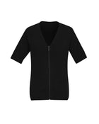 Wholesale CK962LC BizCollection Womens Zip Front Short Sleeve Knit Printed or Blank