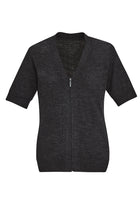 Wholesale CK962LC BizCollection Womens Zip Front Short Sleeve Knit Printed or Blank