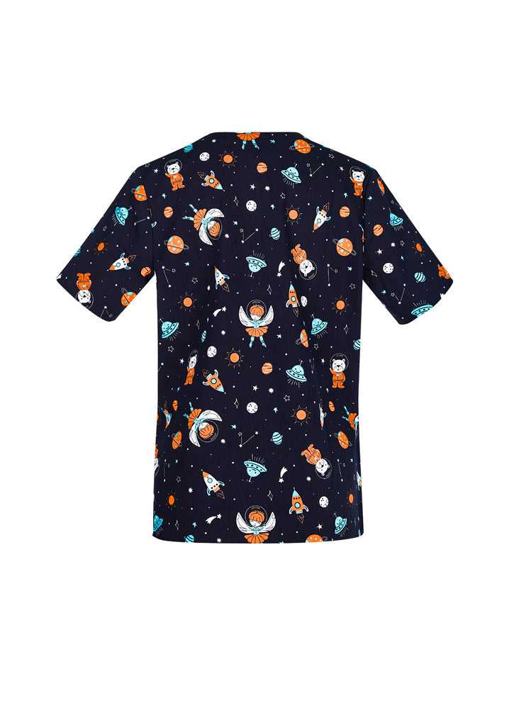Load image into Gallery viewer, Wholesale CST148LS BIZCARE WOMENS SPACE PARTY SCRUB TOP Printed or Blank
