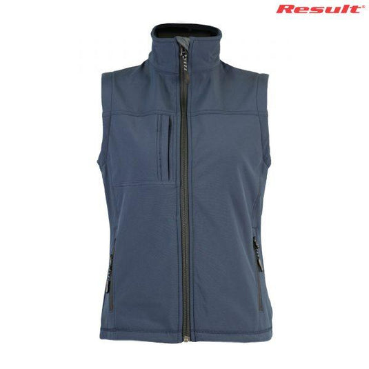 Wholesale Result R014F Ladies Classic Soft Shell Vest Printed or Blank