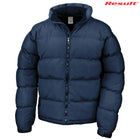 Wholesale R181X Result Black Unisex Puffer Jackets Printed or Blank