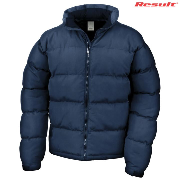 Load image into Gallery viewer, Wholesale R181X Result Black Unisex Puffer Jackets Printed or Blank
