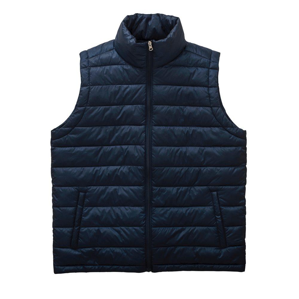 Wholesale R1940M Result Mens Sleeveless Puffer Jacket Printed or Blank