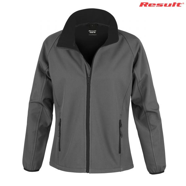 R231F Result Womens Printable Softshell Jacket - Clearance in Grey – Dori Apparel NZ